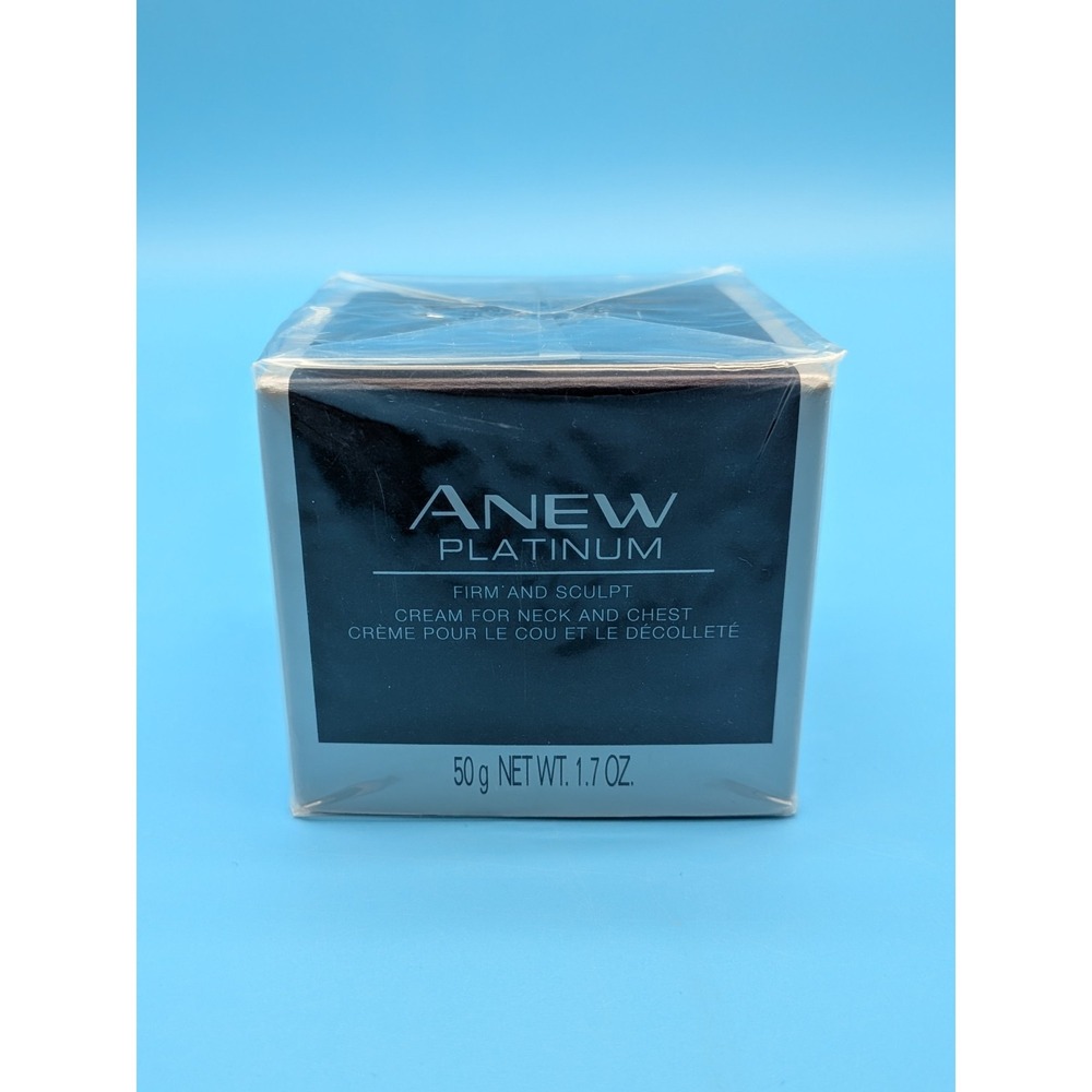Avon ANEW PLATINUM Firm and Sculpt Cream for Neck and Chest 1.7 Fl.Oz. Sealed